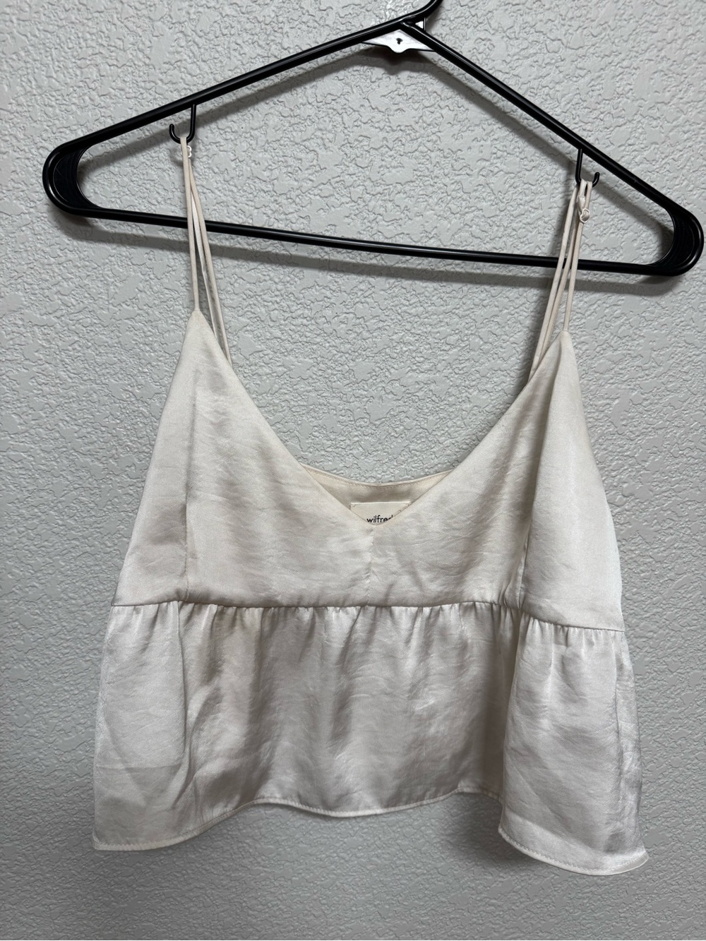 Artizia Wilfred Lover Camisole Pearl Women’s M Satin Flounced